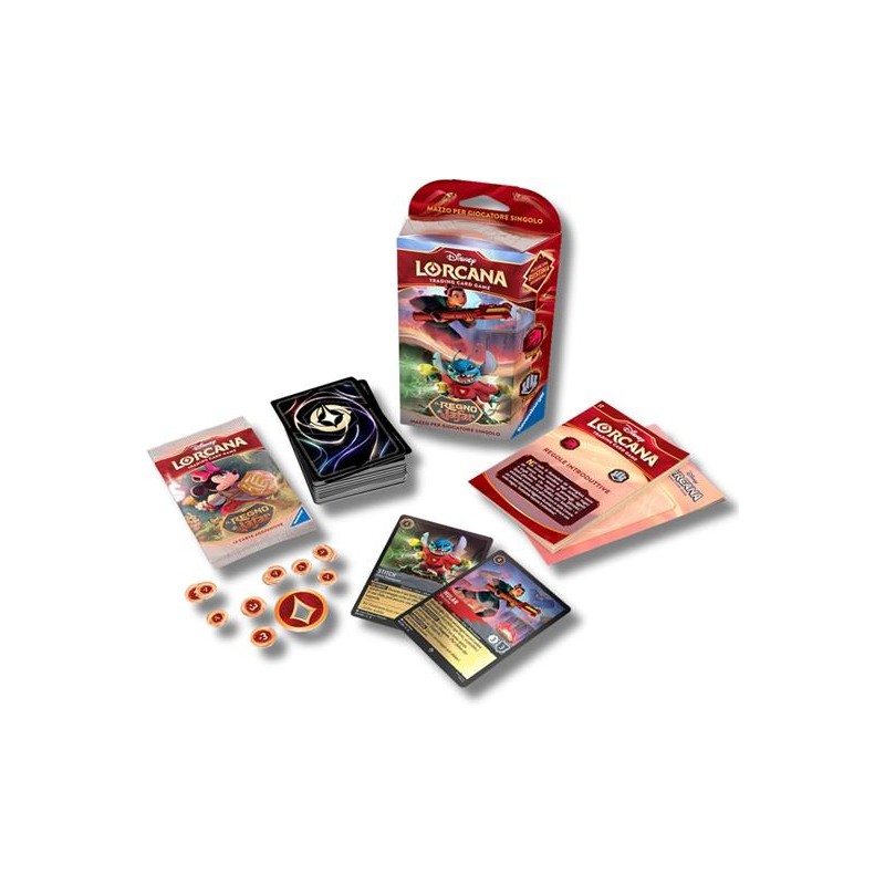Ravensburger Tcg - Lorcana - Il Regno Di Jafar - Starter Deck: Rubino/Acciaio (Ita)